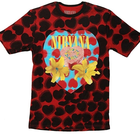 NIRVANA Other - New Nirvana Heart Shaped Box Red Dye Band Shirt
